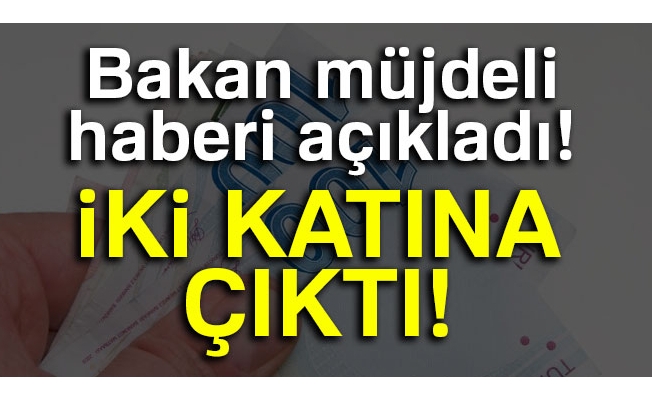 Bakan Pakdemirli duyurdu! İki katına çıktı