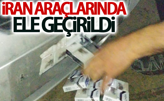 İran araçlarında 926 paket kaçak sigara ele geçirildi