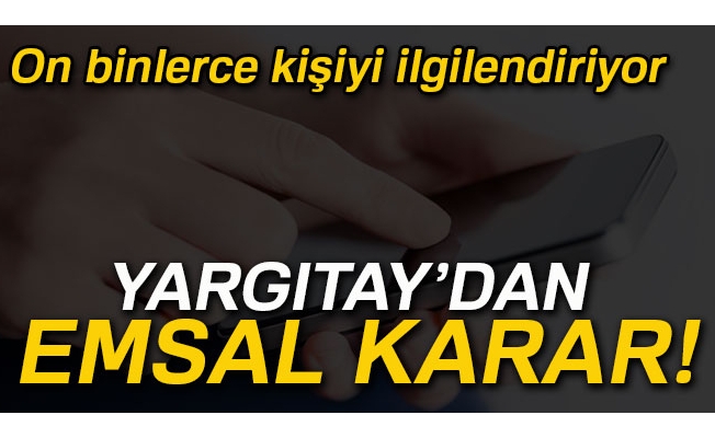 7 bin TL'lik telefon faturası Yargıtay'a takıldı