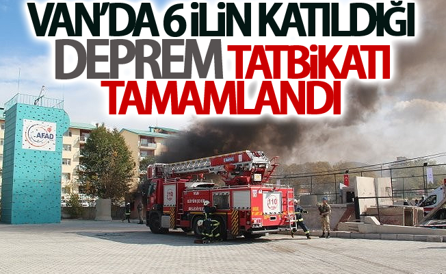 Van’da 6 ilin katıldığı deprem tatbikatı tamamlandı