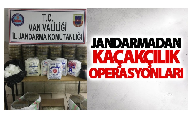 Jandarmadan kaçakçılık operasyonları