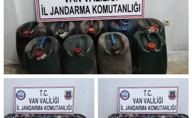 Van’da bin 260 litre kaçak mazot ele geçirildi