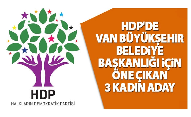 HDP'de Van Büyükşehir Belediye Başkanlığı için öne çıkan 3 kadın aday