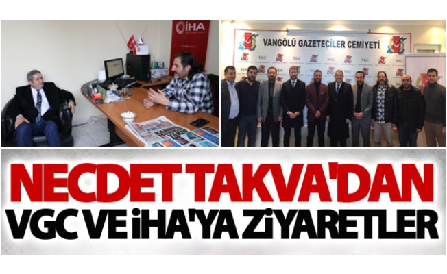 Necdet Takva'dan VGC ve İHA'ya ziyaretler