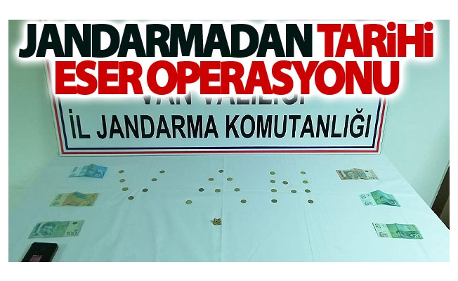 Jandarmadan tarihi eser operasyonu