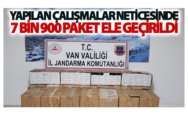 Van’da 7 bin 900 paket kaçak sigara ele geçirildi