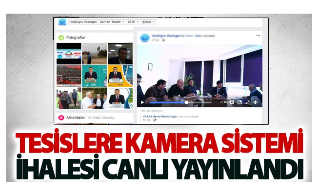 VASKİ tesisleri kamera izleme ihalesi yapıldı