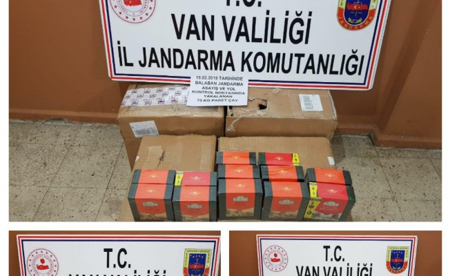 Gevaş'ta 495 kilogram kaçak çay ele geçirildi