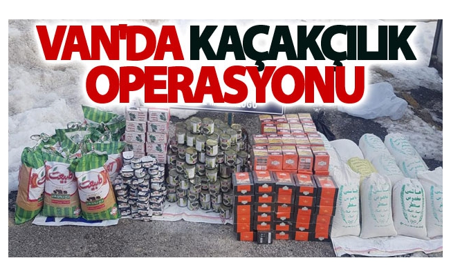 Van'da kaçakçılık operasyonu