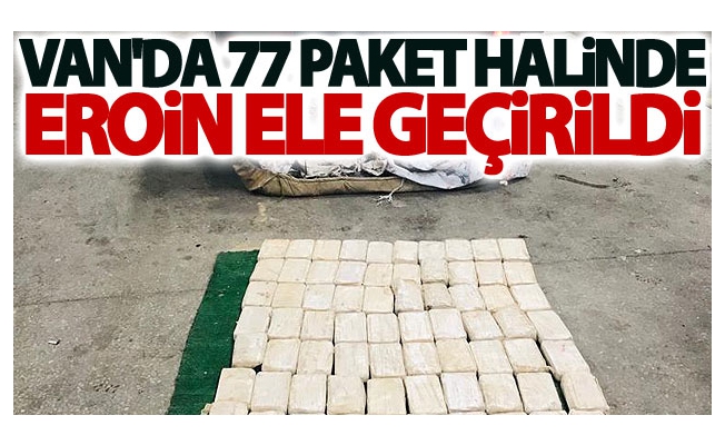 Van'da 77 paket halinde Eroin Maddesi ele geçirildi