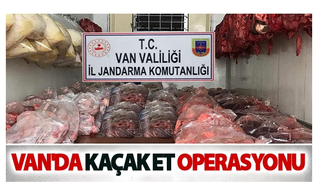 Van'da kaçak et operasyonu