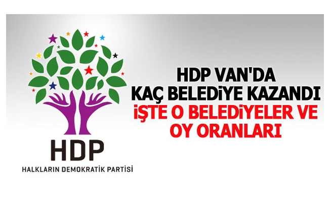 HDP'nin Van'da kazandığı ilçeler ve oy oranları?