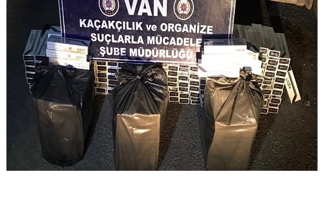 Van'da  3.360 paket kaçak sigara ele geçirildi