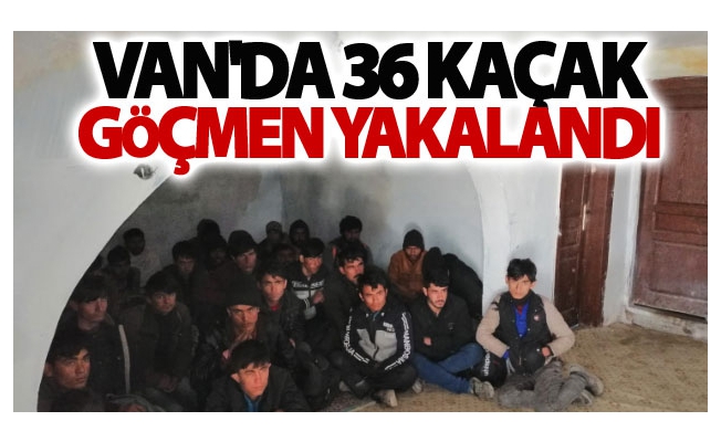 Metruk binada 36 kaçak göçmen yakalandı