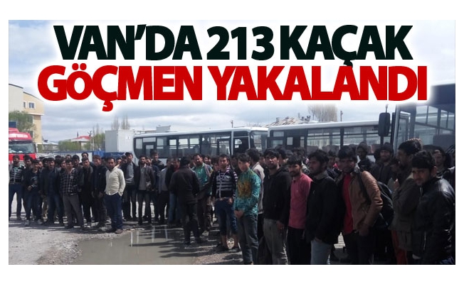 Van’da 213 kaçak göçmen yakalandı