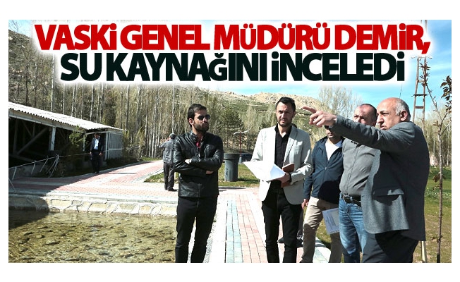 VASKİ Genel müdürü Demir Su kaynağını inceledi