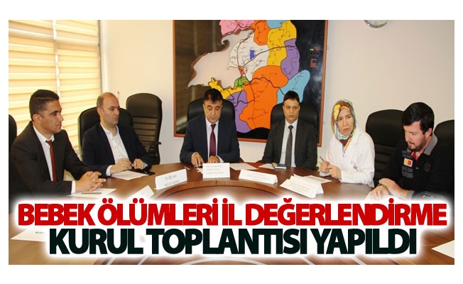 Bebek Ölümleri İl Değerlendirme Kurul Toplantısı Yapıldı