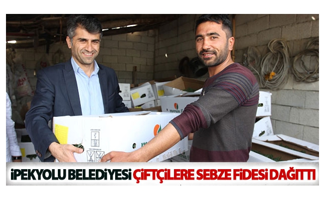 İpekyolu Belediyesi Çiftçilere Sebze Fidesi Dağıttı