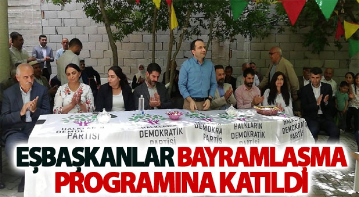 Eşbaşkanlar Bayramlaşma programına katıldı