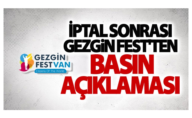 Gezgin Fest'ten Basın açıklaması