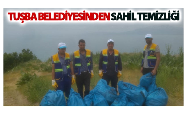 Tuşba Belediyesinden sahil temizliği