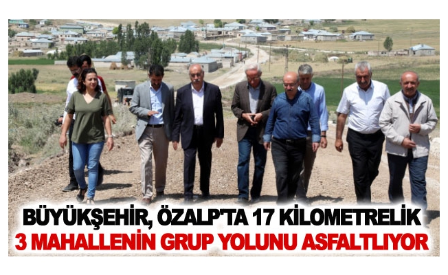 Büyükşehir, Özalp'ta 17 kilometrelik 3 mahallenin grup yolunu asfaltlıyor