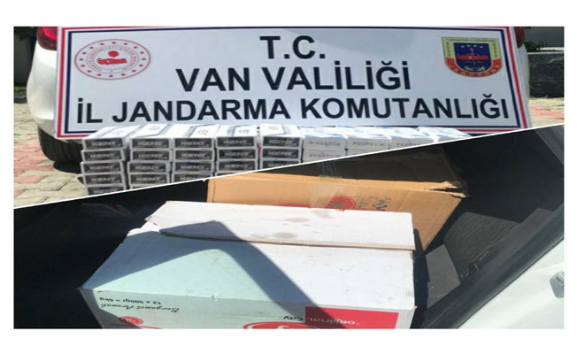 Van’da 900 paket kaçak sigara ele geçirildi