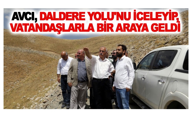 Eşbaşkan Avcı, daldere yolu'nu iceleyip, vatandaşlarla bir araya geldi