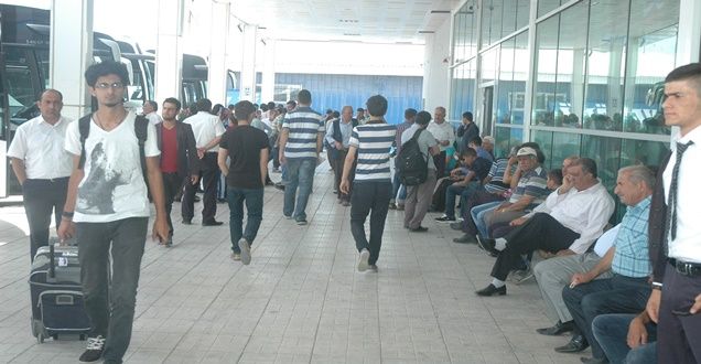 Van otogarında tek yönlü yoğunluk!
