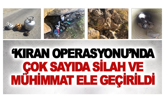 ‘Kıran Operasyonu’nda çok sayıda silah ve mühimmat ele geçirildi