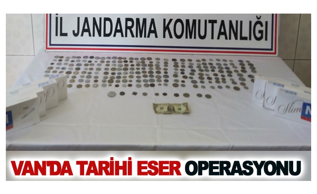 Van'da tarihi eser operasyonu