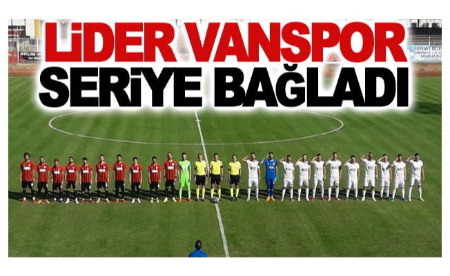 Lider Vanspor seriye bağladı