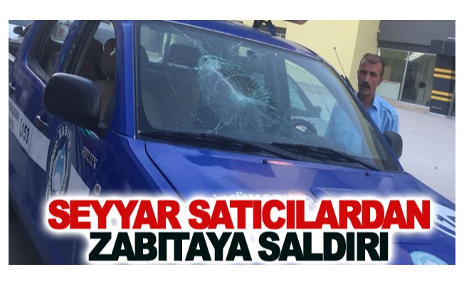 Seyyar satıcılardan zabıtaya saldırı