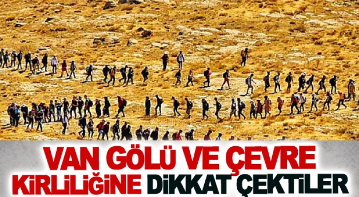 Van Gölü ve çevre kirliliğine dikkat çektiler