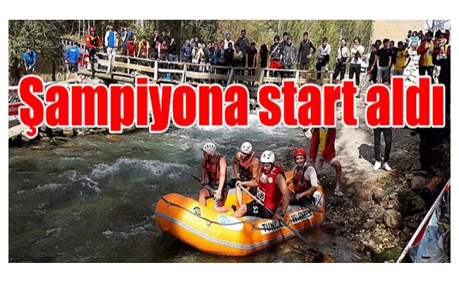 Rafting Türkiye Şampiyonası start aldı