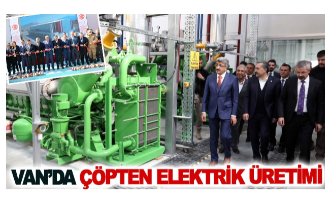 Çöpten elektrik üretimine başlandı