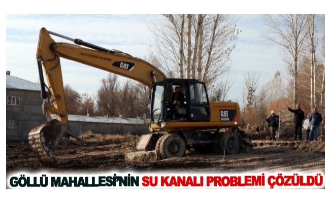 Göllü Mahallesi’nin su kanalı problemi çözüldü