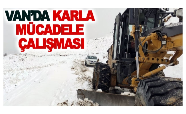 Van’da karla mücadele çalışması