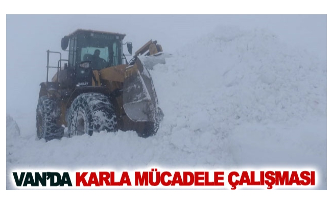 Van’da karla mücadele çalışması