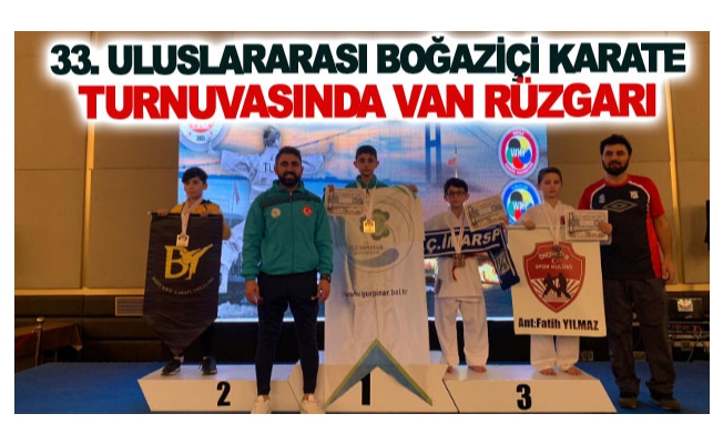 Uluslararası Boğaziçi Karate Turnuvasında Van rüzgarı