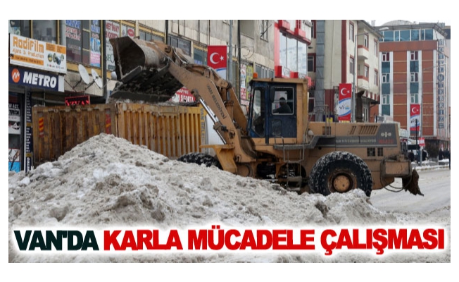 Van'da karla mücadele çalışması