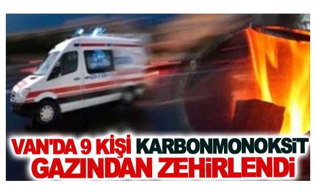 Van'da 9 kişi karbonmonoksit gazından zehirlendi