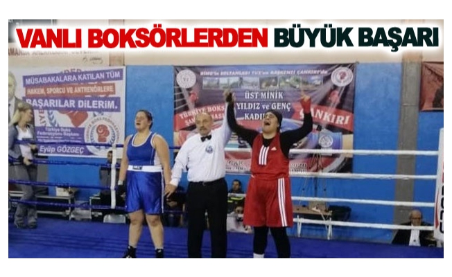 Vanlı boksörlerden büyük başarı