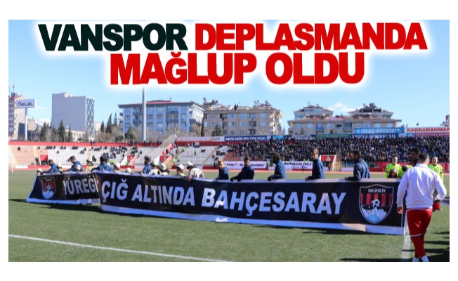 Vanspor deplasmanda mağlup oldu