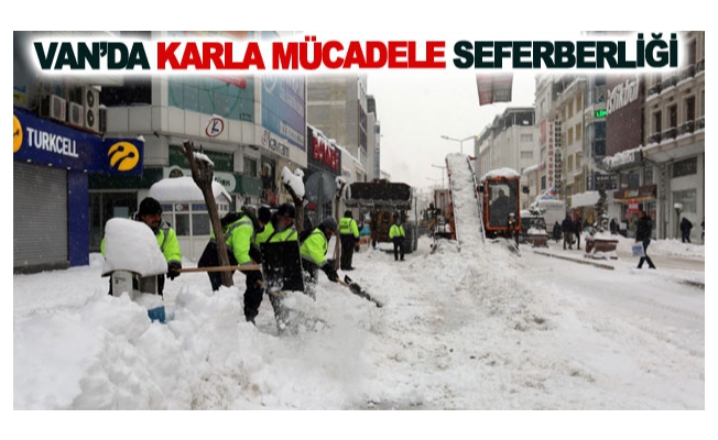 Van’da karla mücadele seferberliği