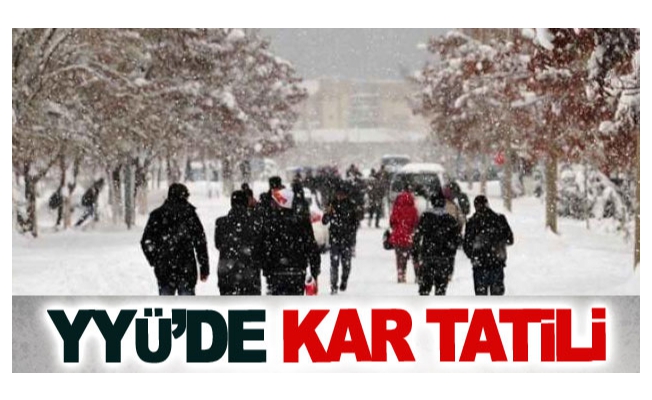 Van YYÜ’de kar tatili