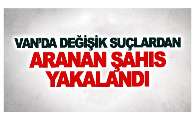 Van’da değişik suçlardan aranan şahıs yakalandı