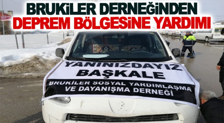 Brukiler Derneğinden Deprem Bölgesine Yardımı