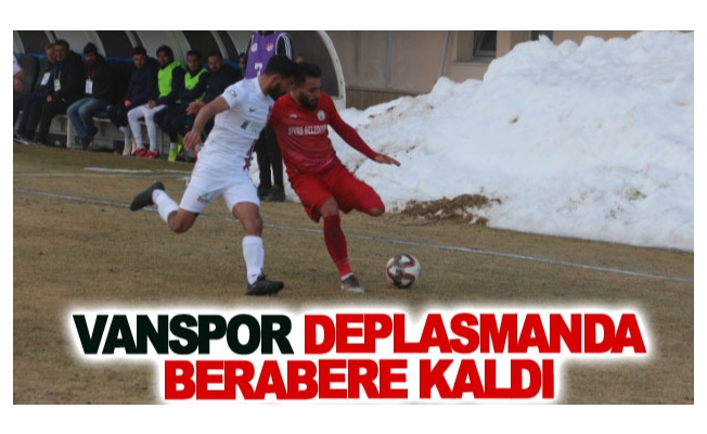 Vanspor deplasmanda berabere kaldı