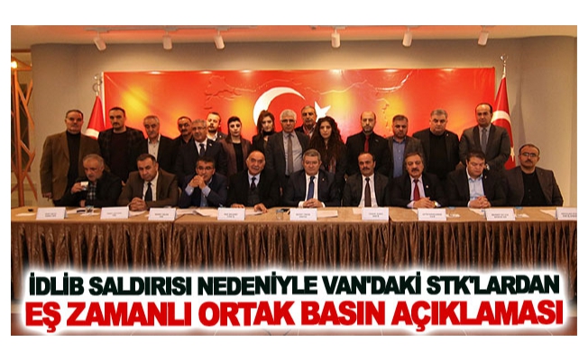 Van'daki STK'dan eş zamanlı ortak basın açıklaması